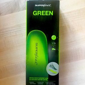 Superfeet Green insoles. Women’s 6.5 - 8.